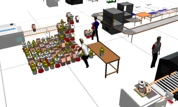 manufacturing simulation with Simcad
