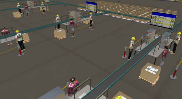 manufacturing simulation with Simcad