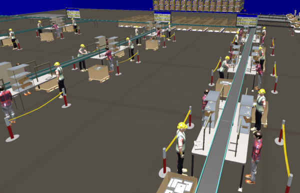 manufacturing simulation with Simcad